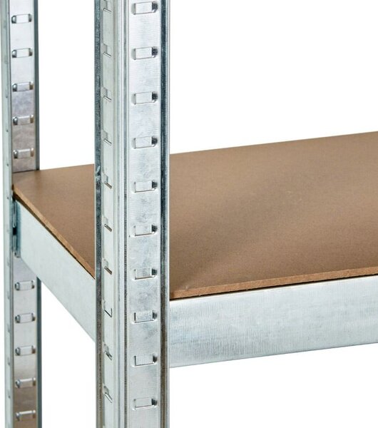Stabilni metalni stalak za odlaganje sa 5 polica 180 x 90 x 30 cm