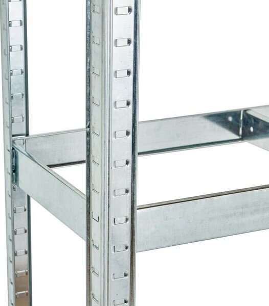 Stabilni metalni stalak za odlaganje sa 5 polica 180 x 90 x 30 cm