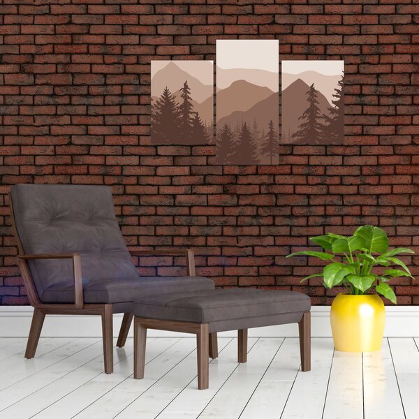 Slika - Smeđe planine N⁰2 (90x60 cm)