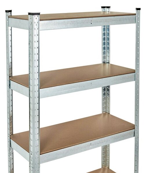 Stabilni metalni stalak za odlaganje sa 5 polica 180 x 90 x 30 cm