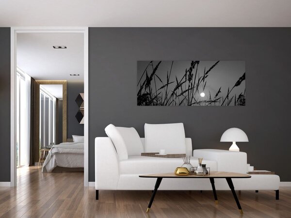 Slika - Livada sa zalaskom sunca (120x50 cm)