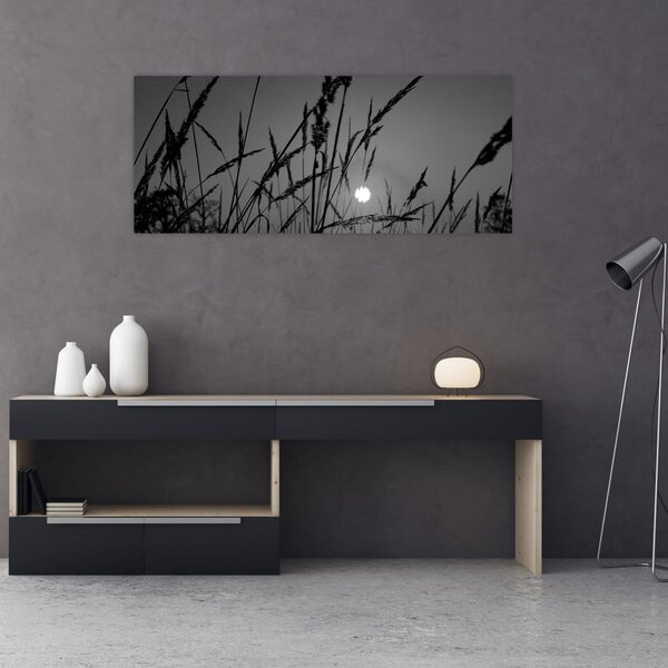 Slika - Livada sa zalaskom sunca (120x50 cm)