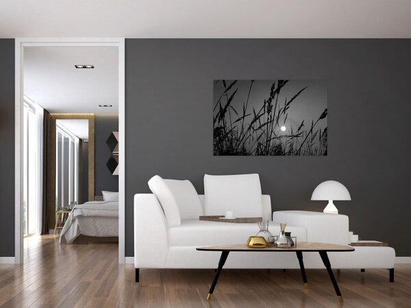 Slika - Livada sa zalaskom sunca (90x60 cm)