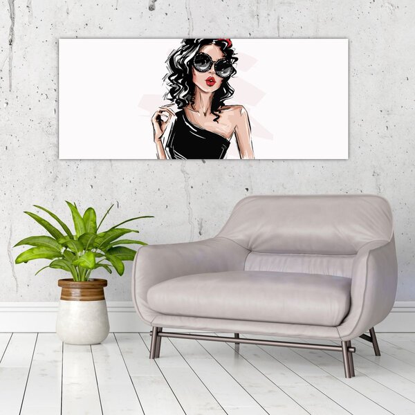 Slika - Modna žena (120x50 cm)