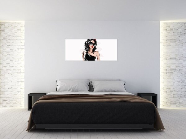 Slika - Modna žena (120x50 cm)