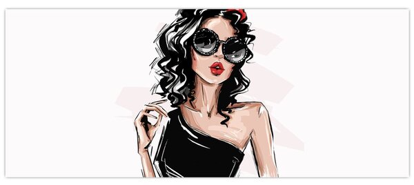 Slika - Modna žena (120x50 cm)