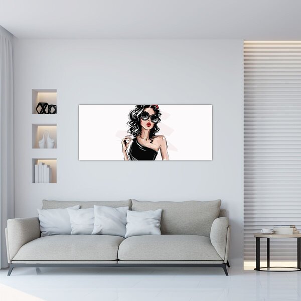 Slika - Modna žena (120x50 cm)