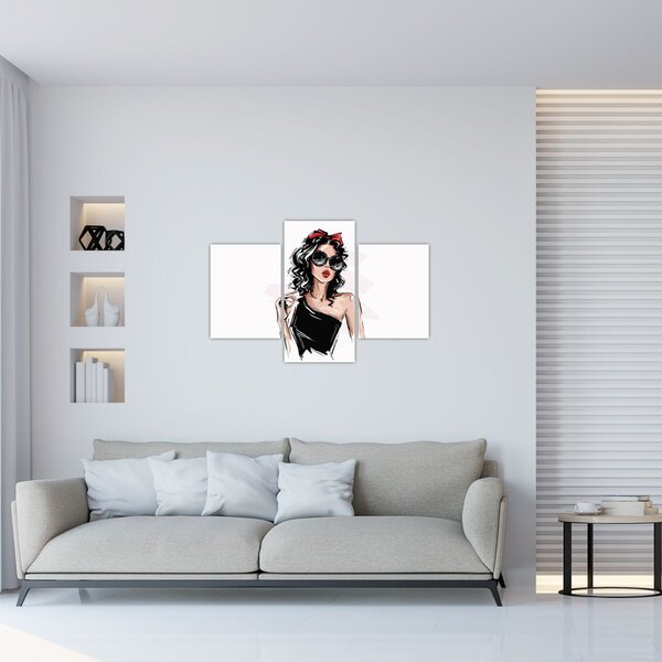 Slika - Modna žena (90x60 cm)