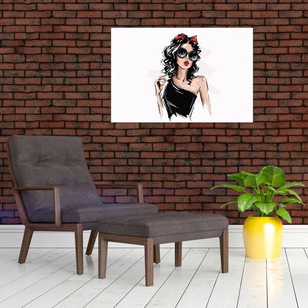 Slika - Modna žena (90x60 cm)