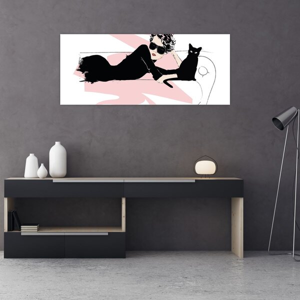 Slika - Modna dama (120x50 cm)
