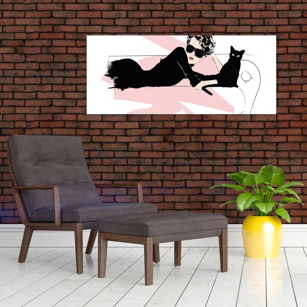 Slika - Modna dama (120x50 cm)