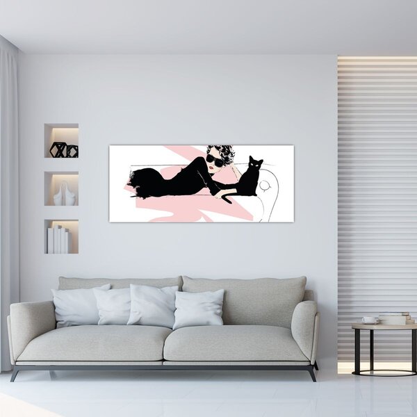 Slika - Modna dama (120x50 cm)