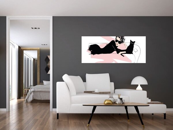 Slika - Modna dama (120x50 cm)