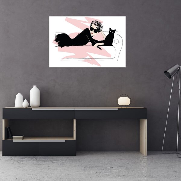 Slika - Modna dama (90x60 cm)