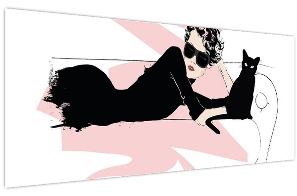 Slika - Modna dama (120x50 cm)