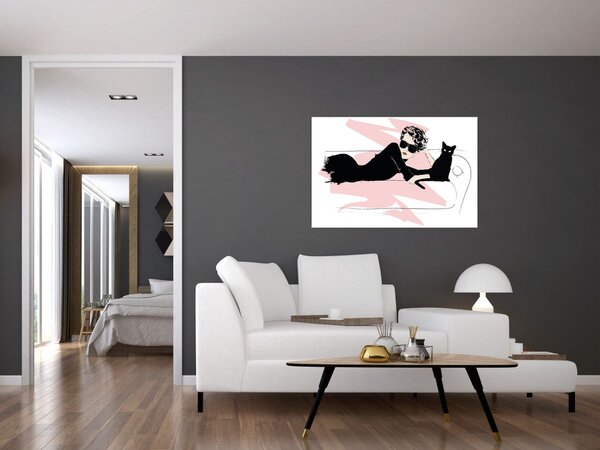 Slika - Modna dama (90x60 cm)