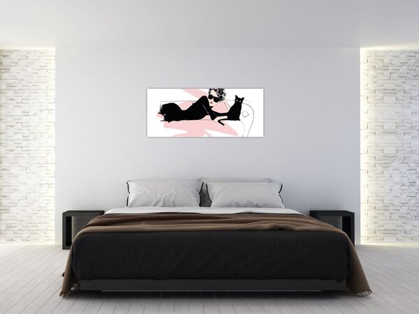 Slika - Modna dama (120x50 cm)