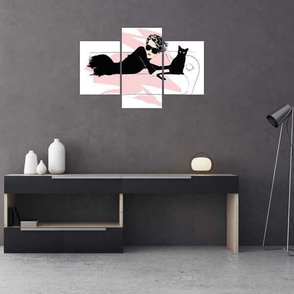 Slika - Modna dama (90x60 cm)