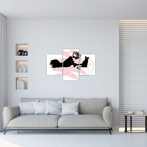 Slika - Modna dama (90x60 cm)