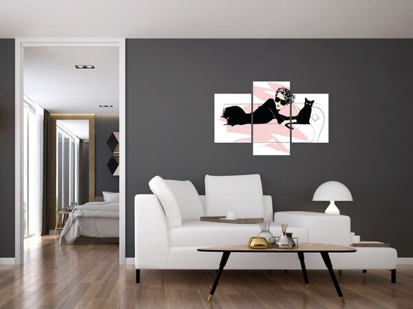 Slika - Modna dama (90x60 cm)
