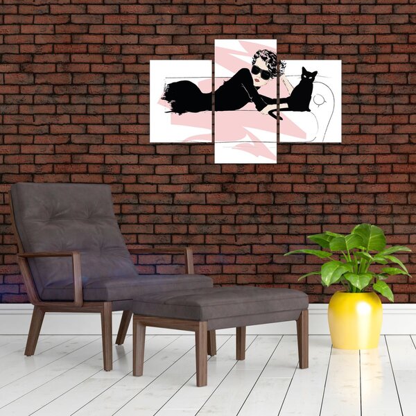 Slika - Modna dama (90x60 cm)