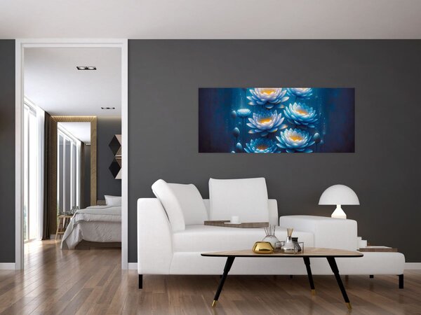 Slika - Lopoči ispod površine (120x50 cm)