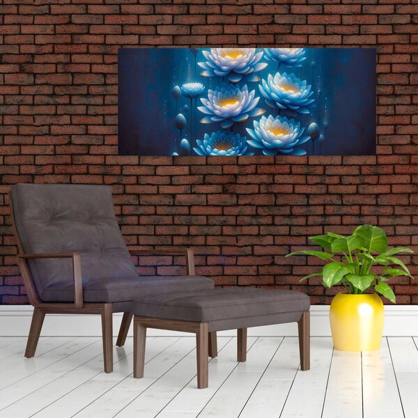 Slika - Lopoči ispod površine (120x50 cm)