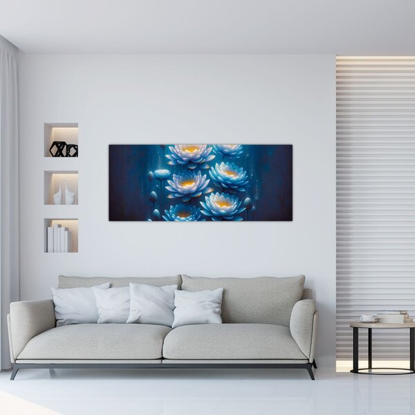 Slika - Lopoči ispod površine (120x50 cm)