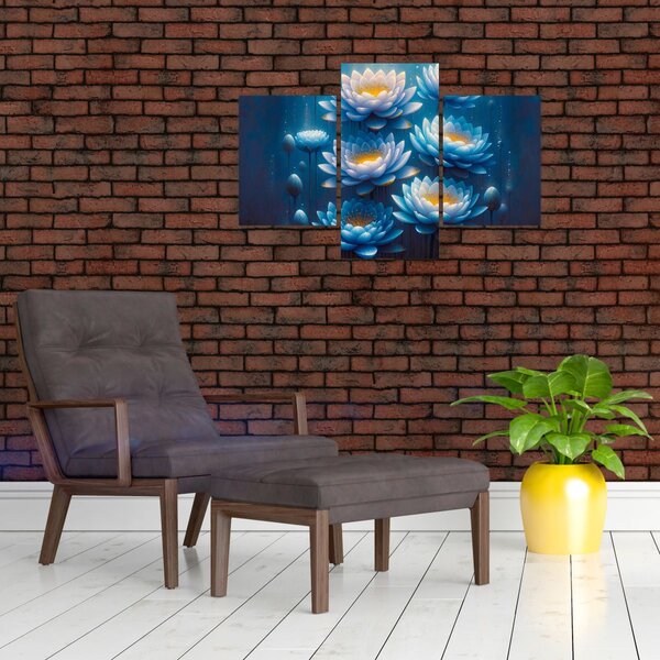 Slika - Lopoči ispod površine (90x60 cm)