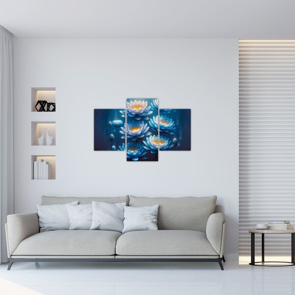 Slika - Lopoči ispod površine (90x60 cm)