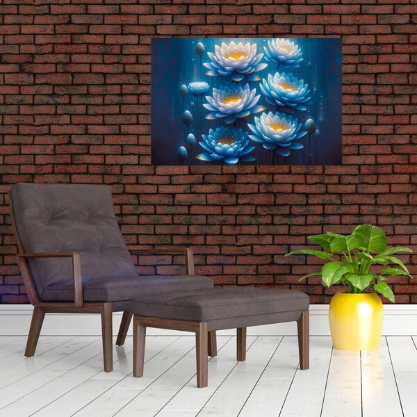 Slika - Lopoči ispod površine (90x60 cm)