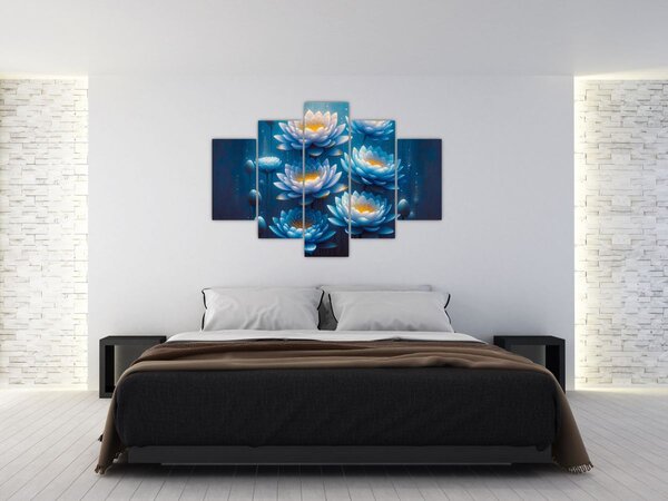 Slika - Lopoči ispod površine (150x105 cm)