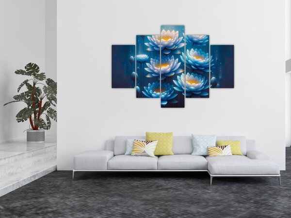 Slika - Lopoči ispod površine (150x105 cm)