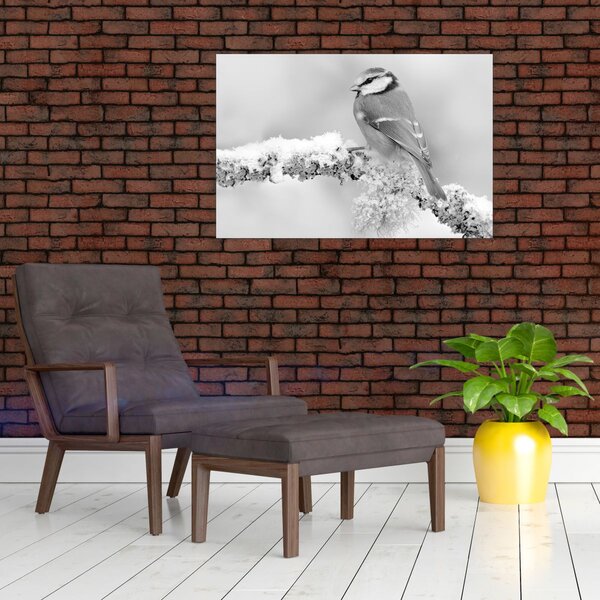 Slika - Ptica na grani (90x60 cm)
