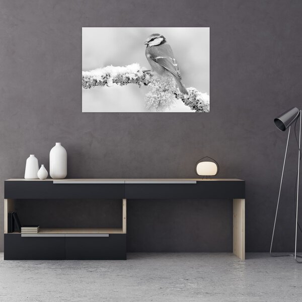 Slika - Ptica na grani (90x60 cm)