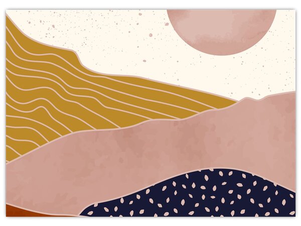 Slika - Svemirska žaba dizajn planine N⁰3 (70x50 cm)