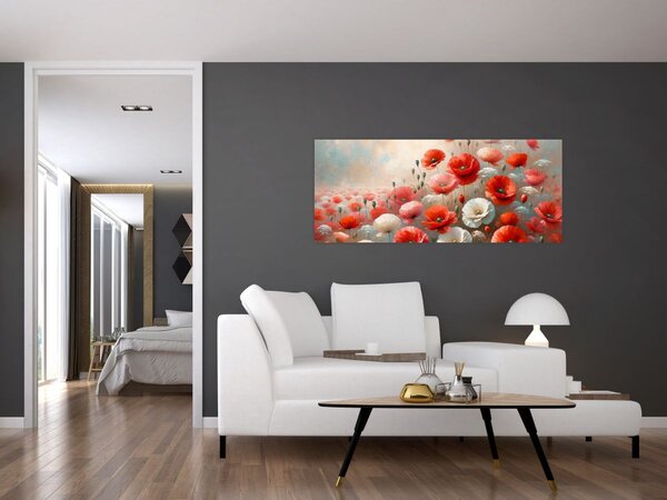 Slika - Slika s makovima (120x50 cm)