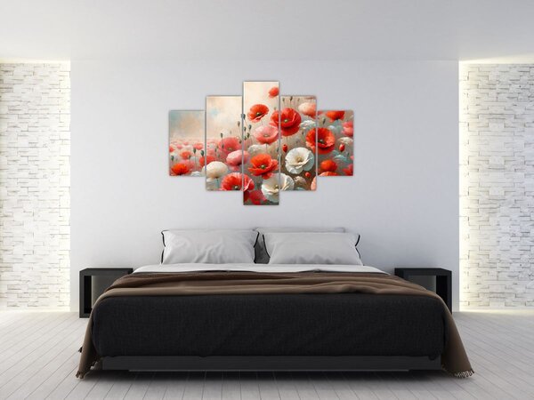Slika - Slika s makovima (150x105 cm)