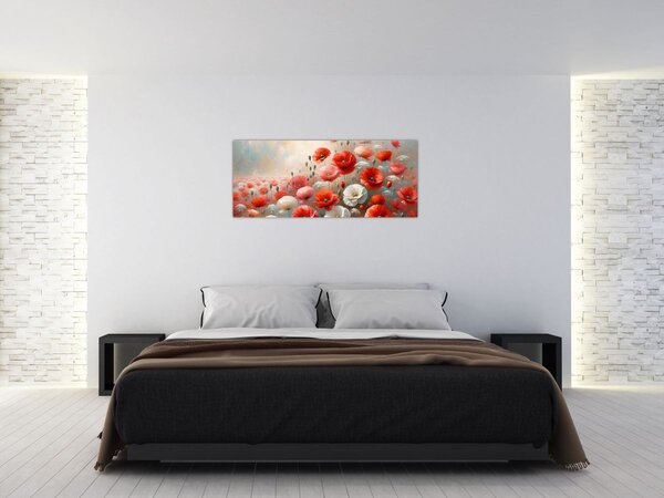Slika - Slika s makovima (120x50 cm)