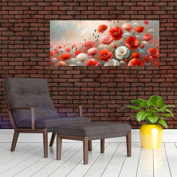 Slika - Slika s makovima (120x50 cm)