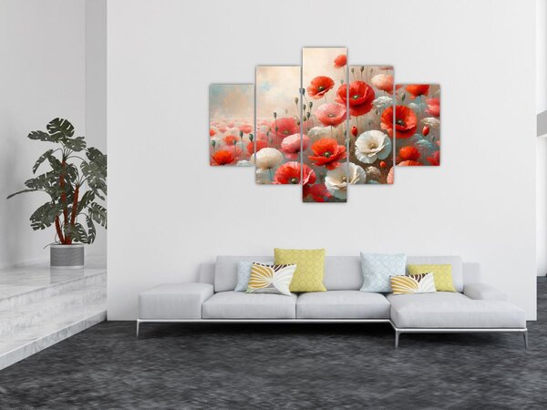 Slika - Slika s makovima (150x105 cm)