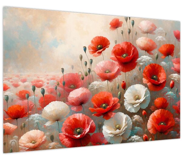 Slika - Slika s makovima (90x60 cm)