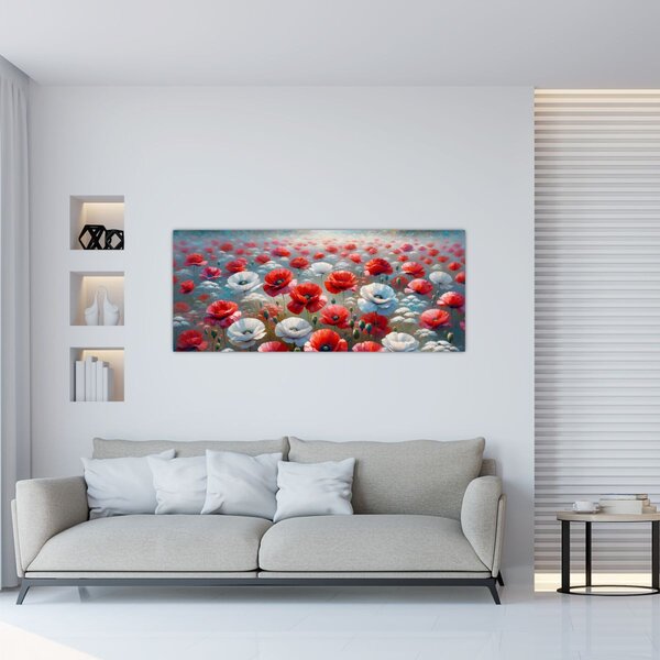 Slika - Polje makova (120x50 cm)