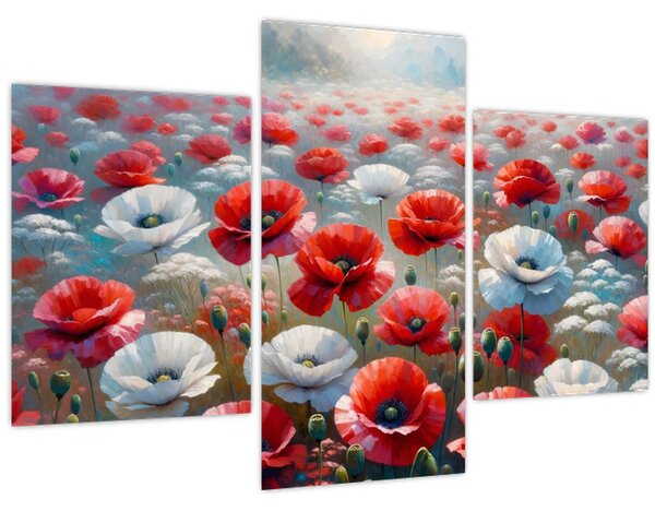 Slika - Polje makova (90x60 cm)
