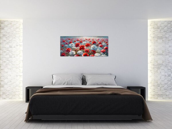 Slika - Polje makova (120x50 cm)