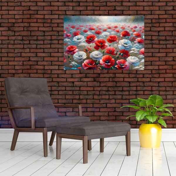 Slika - Polje makova (90x60 cm)