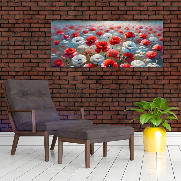 Slika - Polje makova (120x50 cm)