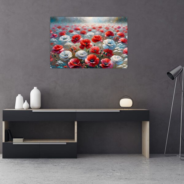 Slika - Polje makova (90x60 cm)