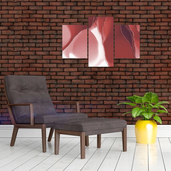 Slika - Crveni apstraktni cvijet N⁰3 (90x60 cm)