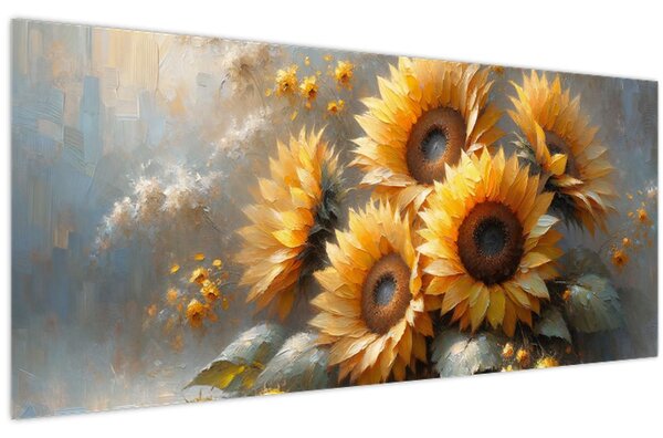 Slika - Slika suncokreta (120x50 cm)